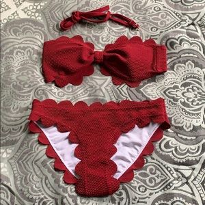 Zaful Burgundy Bikini - Size: S